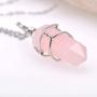 Paialco Jewelry Hand Wired Healing Crystal Point Chakra Pendant Necklace