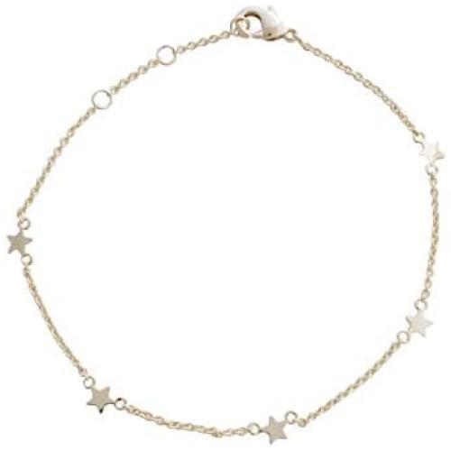 HONEYCAT Starling Tiny Star Charms Bracelet in Gold, Rose Gold, or Silver | Minimalist, Delicate Jewelry