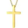 PROSTEEL Stainless Steel Cross Necklace for Men Women, Silver/Black/Gold Tone, Two Size, Hypoallergenic, Engrave Text Available, Come Gift Box