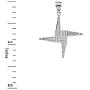 925 Sterling Silver Saint Bridget St. Brigid Cross Pendant