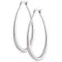 Highstreet Sterling Silver plated oval large hoop earrings for women | easy to wear and Hypoallergenic| silver or gold plated you choose | click top Highstreet Sterling Silver plated oval large hoop earrings for women | easy to wear and Hypoallergenic| silver or gold plated you choose | click top