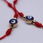 Upgraded 2pcs 7 Knots Evil Eye Bracelet Adjustable Lucky Red String Bracelet Set Protection Friendship Wish Bracelets for Women Men Boy Girl Him Her BFF Friend Gifts with Message Card