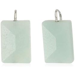 Alex and Ani Amazonite Chine Gemstone Earrings