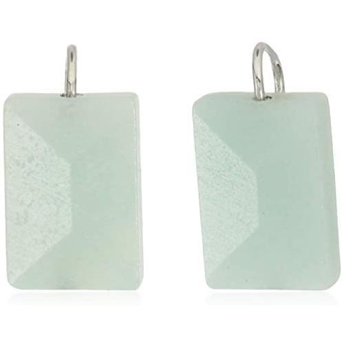 Alex and Ani Amazonite Chine Gemstone Earrings