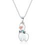 Vinjewelry Little Girls Beautiful Pendant Necklace for Childrens Delicate Gift