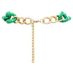 Rosemarie Collections Womens Chunky Link Chain Statement Necklace Set