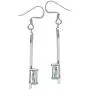 Silvershake 1.76ct. 8X6mm Genuine Pear Shape Blue Aquamarine 925 Sterling Silver Musical Note Dangle Earrings Silvershake 1.76ct. 8X6mm Genuine Pear Shape Blue Aquamarine 925 Sterling Silver Musical Note Dangle Earrings