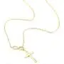 MiniJewelry Silver Cross Necklace Rose Gold Cross Necklace Gold Cross Necklace Infinity Cross Necklace for Women, 18 Inch MiniJewelry Silver Cross Necklace Rose Gold Cross Necklace Gold Cross Necklace Infinity Cross Necklace for Women, 18 Inch