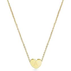 Heart Pendant Initial Necklaces for Girls,Letter A-Z Necklace Gifts Gold Plated,Necklaces for Teen Girls Birthday Gifts for 6-18 Year Old Girls