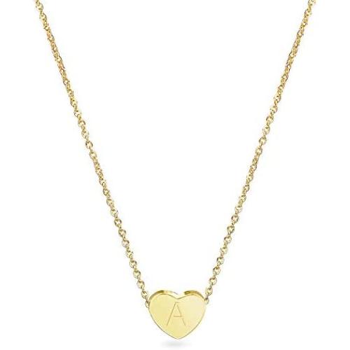 Heart Pendant Initial Necklaces for Girls,Letter A-Z Necklace Gifts Gold Plated,Necklaces for Teen Girls Birthday Gifts for 6-18 Year Old Girls
