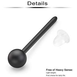 Ftovosyo 70 Pairs Invisible Plastic Earring Posts Clear Ear Hole Retainer Earring Studs Clear Ear Spacers Piercing Jewelry for Men Women Girls Kids Sports Work, Silicone Rubber Backs Earnuts