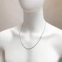 Genuine Solid Sterling Silver Round Box Link .925 Rhodium Heavy-Duty Necklace Chains 1MM - 5MM, 16'' - 30'', Silver Chain for Men & Women, Made In Italy, Next Level Jewelry