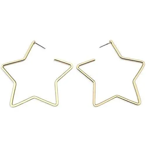 Gold Star Earrings Lightweight Fun Statement Drop Dangle Earrings Charm Jewelry Gift Earrings for Women Girls Gold Star Earrings Lightweight Fun Statement Drop Dangle Earrings Charm Jewelry Gift Earrings for Women Girls