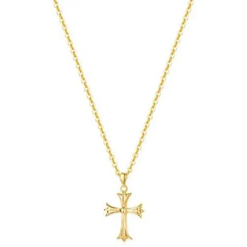 Carleen SOLID REAL 14K Yellow Gold SMALL TINY Little Cute Embossed Cross Crucifix Delicate Necklace Dainty Pendant Fine Jewelry For Women Girls, With 18'' Solid Gold Cable Chain Carleen SOLID REAL 14K Yellow Gold SMALL TINY Little Cute Embossed Cross Crucifix Delicate Necklace Dainty Pendant Fine Jewelry For Women Girls, With 18'' Solid Gold Cable Chain