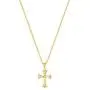 Carleen SOLID REAL 14K Yellow Gold SMALL TINY Little Cute Embossed Cross Crucifix Delicate Necklace Dainty Pendant Fine Jewelry For Women Girls, With 18'' Solid Gold Cable Chain Carleen SOLID REAL 14K Yellow Gold SMALL TINY Little Cute Embossed Cross Crucifix Delicate Necklace Dainty Pendant Fine Jewelry For Women Girls, With 18'' Solid Gold Cable Chain