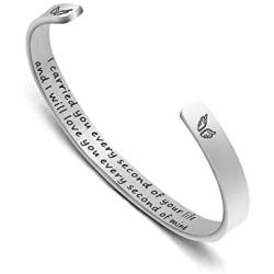 Joycuff Miscarriage Jewelry Memorial Gifts for Loss of Baby Daughter Sympathy Gifts Remembrance Bangle Bracelet Gifts for Women