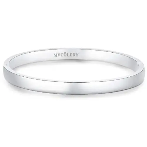 Valentines Day Gift MVCOLEDY Jewelry 18 K Gold/Rose Gold/White Bangle Bracelet Set High Polished Bangle Shiny Minimalist Stainless Steel Bangle for Women Size 7 Inches Valentines Day Gift MVCOLEDY Jewelry 18 K Gold/Rose Gold/White Bangle Bracelet Set High Polished Bangle Shiny Minimalist Stainless Steel Bangle for Women Size 7 Inches