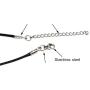 Pendant Necklace Galaxy Constellation Design 12 Zodiac Sign Horoscope Astrology Necklace for Women Men Resin Round Art Black Rope Stainless Steel Handmade Jewelry