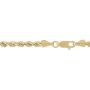 Dazzlingrock Collection 14K Hollow Rope Diamond Cut chain 5.5 mm (28 inch), Yellow Gold