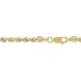 Dazzlingrock Collection 14K Hollow Rope Diamond Cut chain 5.5 mm (28 inch), Yellow Gold