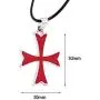 YouU 2 Pcs Masonic Knights Templar Crusader Red Cross Stainless Steel Pendant Necklace and Ring for Men YouU 2 Pcs Masonic Knights Templar Crusader Red Cross Stainless Steel Pendant Necklace and Ring for Men