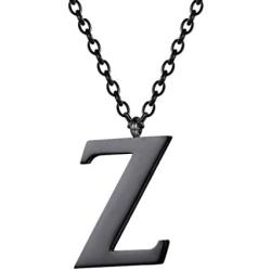 PROSTEEL Stainless Steel/Sterling Silver Initial Name Necklace, A to Z Initial Letter Personalized Necklaces for Men Women, Gold/Silver/Black Tone, 16''/20'' Adjustable, Come Gift Box