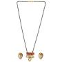 Efulgenz Mangalsutra Indian Boho Antique Kundan Beaded Pendant Necklace Earring Jewelry Set