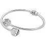 DBW Jewelry Silver Bangle Bracelets for Women - Charms Optional - Open Hinge, 6.5” to 7'' - Charm Bracelet for Girls - Everyday Style DBW Jewelry Silver Bangle Bracelets for Women - Charms Optional - Open Hinge, 6.5” to 7'' - Charm Bracelet for Girls - Everyday Style