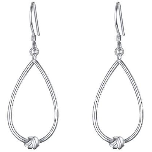 S925 Sterling Silver Trendy Dangle Drop Stud Earrings for Women Girl
