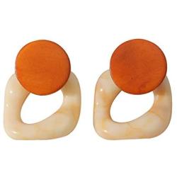 Sinkcangwu Acrylic Large Hollow Out Drop Earring Fashion Geometric Dangle Earrings Ladies Party Jewelry for Women Wholesale brinco