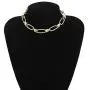 N/Q 14K Gold Silver Plated Chunky Link Choker Necklace Bracelets for Women Girls Jewelry Set Gothic Oval Rectangle Geometric Paperclip Chain Bracelets N/Q 14K Gold Silver Plated Chunky Link Choker Necklace Bracelets for Women Girls Jewelry Set Gothic Oval Rectangle Geometric Paperclip Chain Bracelets