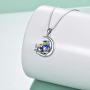 YFN Mother Daughter Necklace Sterling Silver Owl Pendant Necklace Gifts for Mom Daughter