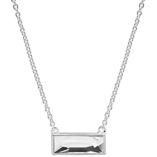 Silpada Soirée Not Sorry Petite Crystal Necklace in Sterling Silver, 18'' + 2''