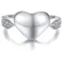 MPRAINBOW Custom Personalized Stainless Steel Openable Tiny Heart/Round Cremation Urn Ring Hold Loved Ones Ashes Finger Ring Memorial Jewelry for Her Him