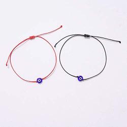 Classic Braided Red Rope String Evil Eyes Bracelets Kabbalah Blue Turkish Beads Couple Bracelet Amulet Nazar Lucky Hamsa Jewelry