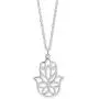 Boma Jewelry Sterling Silver Hamsa Hand Necklace, 18 Inches Boma Jewelry Sterling Silver Hamsa Hand Necklace, 18 Inches