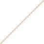 CaratLane Vivid Cable Gold Chain in 18 K Rose Gold with Jewelry Gift Box