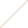 CaratLane Vivid Cable Gold Chain in 18 K Rose Gold with Jewelry Gift Box