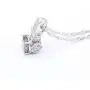 Aixili Rainbow Jewelry Sets for Women 925 Silver Stamped Necklace Pendant Hoop Earrings Ring Bridal Wedding Jewelry