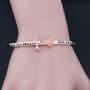 FOTAP Hummingbirds Jewelry Now She Flies with Hummingbirds Bangle Hummingbird Memorial Gift Free Bird Bangle Remembrance Jewelry