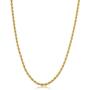 KoolJewelry Men Women 10k Yellow Gold 1.5MM 1.8MM 2.6MM 3.2MM 3.8MM 4.8MM Rope Chain Necklace 16-30 Inch