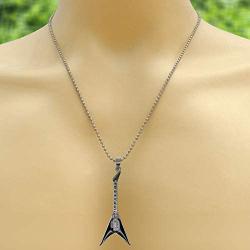 Heavy Metal Jewelry V-Shaped Electric Guitar Biker Gothic Punk Rock Music Protection Amulet Pewter Boys Mens Pendant Necklace Charm for men w Silver Ball Chain