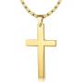 ORAZIO 3MM Stainless Steel Chain Cross Pendant Necklace for Men 22 24 30 Inches
