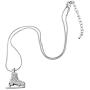 Lemegeton 3D Adorable Exquisite Crystal Figure Skate Charm Pendant Necklace for Girls Women Jewelry