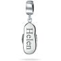 Personalize Vacation Pink Orange Flip Flop Sandal CZ Dangle Travel Charm Bead For Women 925 Sterling Silver Fits European Bracelet