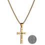 HZMAN Stainless Steel Russian Orthodox Cross Pendant Necklace for Men Women, NIKA, ICXC