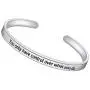 Myjewel Inspirational Bracelets Stainless Steel Cuff Bangle Gifts for Women, Men Teens Girls -Motivational Mantra Quote Inspirational Jewelry for Friendship Encouragement with Gift Box.