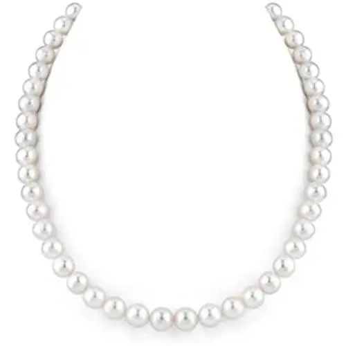 Natural AAA+ Quality Round White Cultured Freshwater Pearl Necklace Jewelry for Women Girls Anniversary Birthday Mother Christmas Gifts