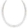 Natural AAA+ Quality Round White Cultured Freshwater Pearl Necklace Jewelry for Women Girls Anniversary Birthday Mother Christmas Gifts