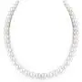 Natural AAA+ Quality Round White Cultured Freshwater Pearl Necklace Jewelry for Women Girls Anniversary Birthday Mother Christmas Gifts